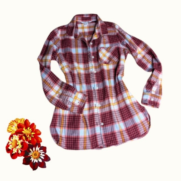 Old Navy Tops - LIKE NEW, Old Navy Flannel plaid top